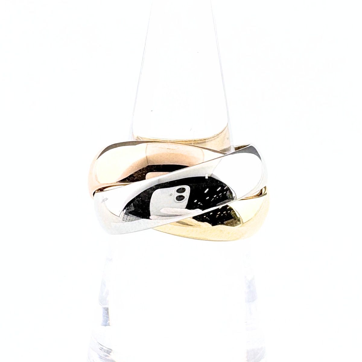 Cartier Trinity Ring YG Yellow Gold WG White PG Pink