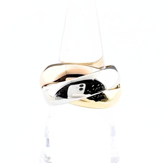 Cartier Trinity Ring YG Yellow Gold WG White PG Pink