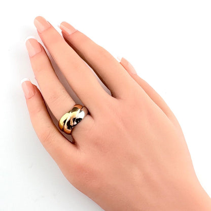 Cartier Trinity Ring YG Yellow Gold WG White PG Pink — view 4