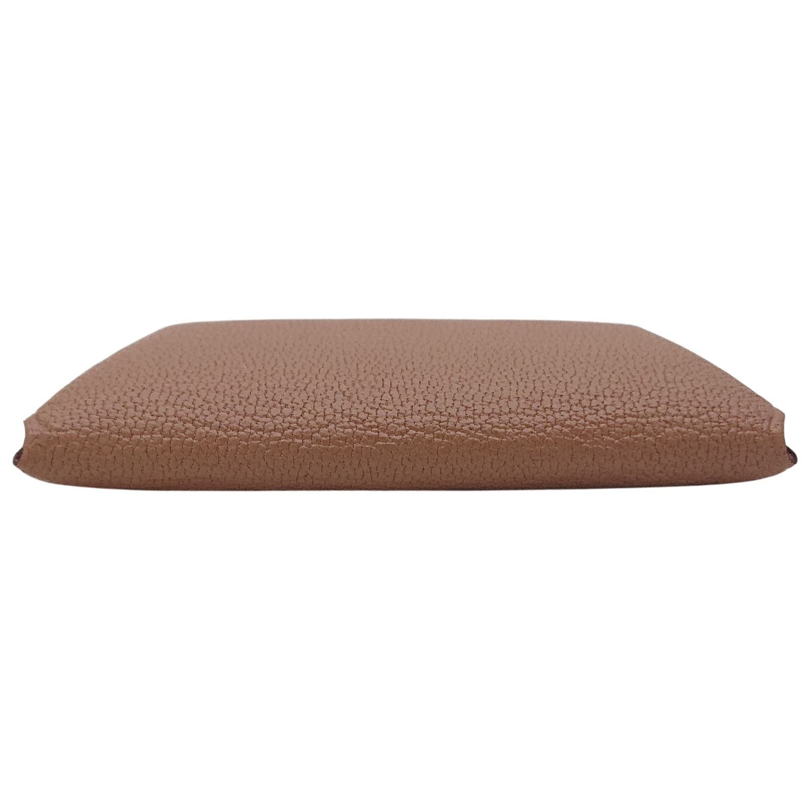 Hermes Coin Case Bastia Brown Pink Verso Chevre Quebraco Mauve Sylvestre — view 3