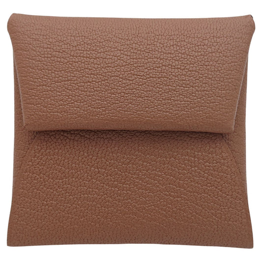Hermes Coin Case Bastia Brown Pink Verso Chevre Quebraco Mauve Sylvestre