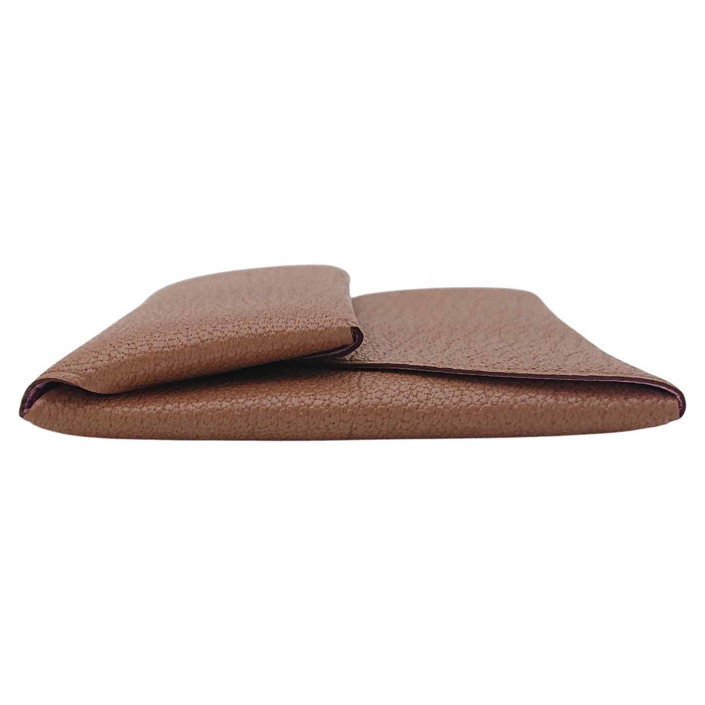 Hermes Coin Case Bastia Brown Pink Verso Chevre Quebraco Mauve Sylvestre — view 4