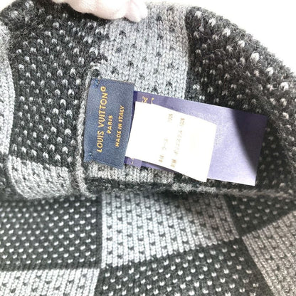 Louis Vuitton Knit Cap Beanie Damier Heritage Wool Black — view 7