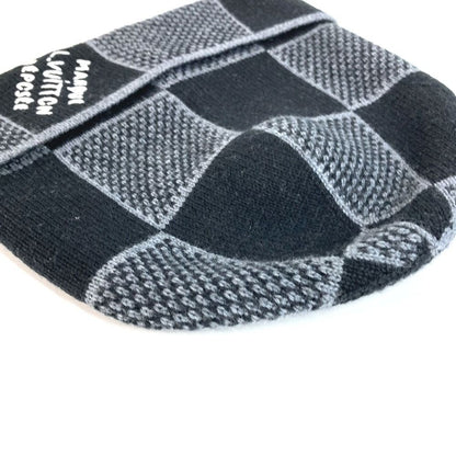 Louis Vuitton Knit Cap Beanie Damier Heritage Wool Black — view 4