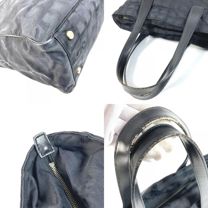 Chanel Shoulder Bag New Travel Line GM Nylon Leather Black — view 7