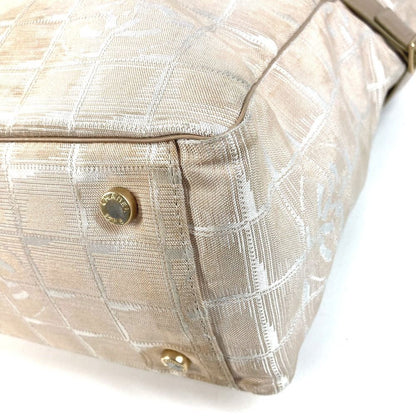Chanel Shoulder Bag New Travel Line GM Nylon Leather Beige — view 6
