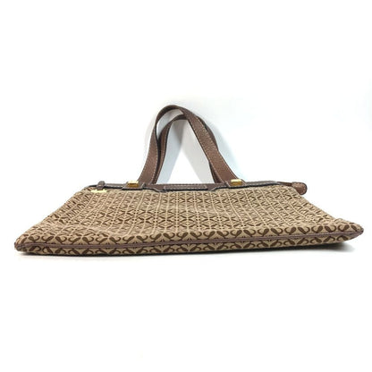 Loewe Shoulder Bag New Line Leather Canvas Brown — view 5