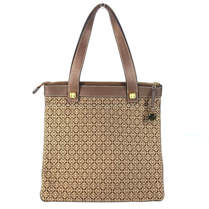 Loewe Shoulder Bag New Line Leather Canvas Brown — view 2