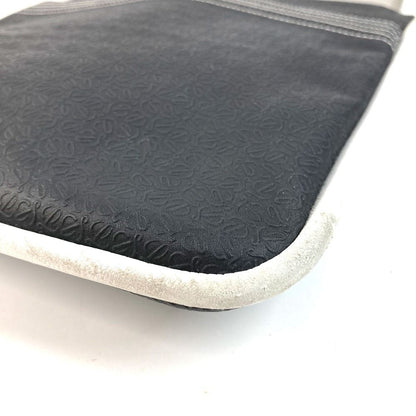Loewe Shoulder Bag Anagram Logo Leather Black — view 6