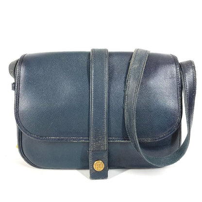 Hermes Shoulder Bag Noumea Leather Navy