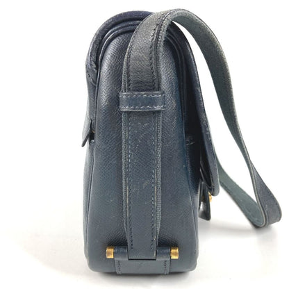 Hermes Shoulder Bag Noumea Leather Navy — view 4