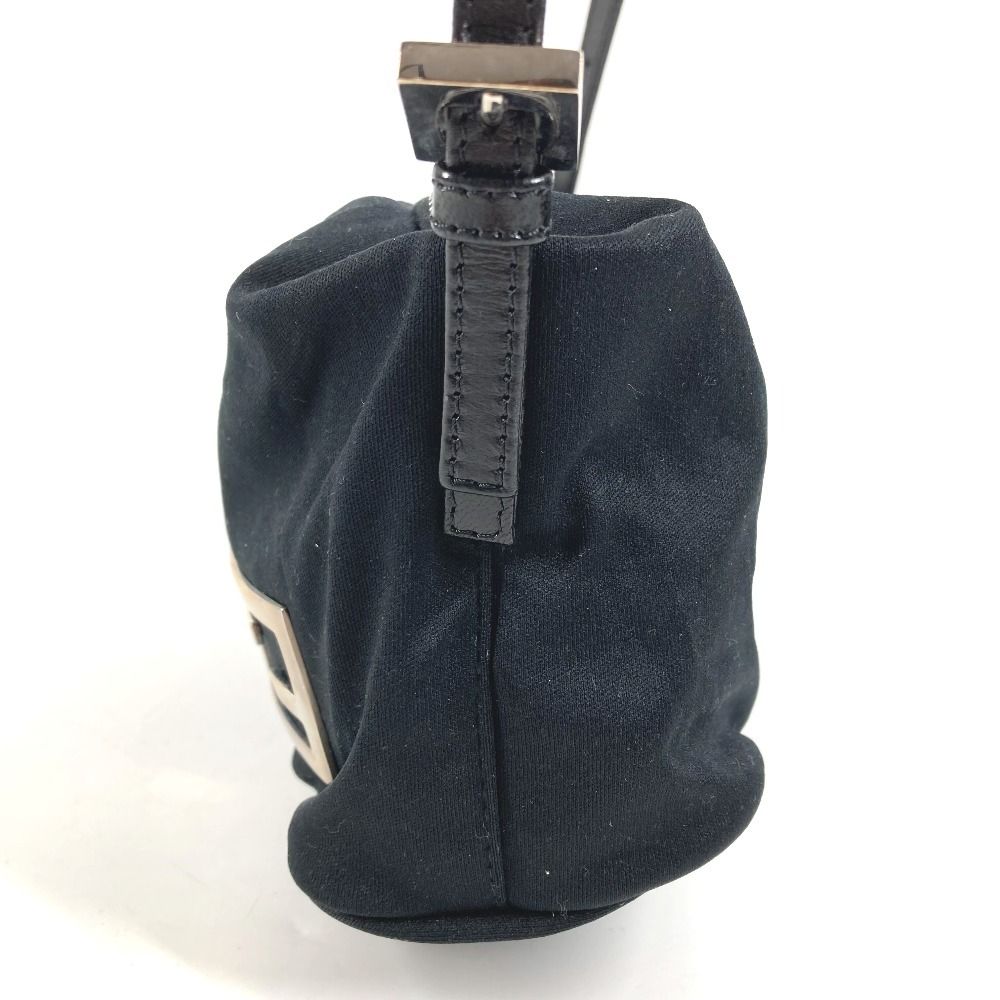 Fendi Shoulder Bag FF Logo Jersey Black — view 3