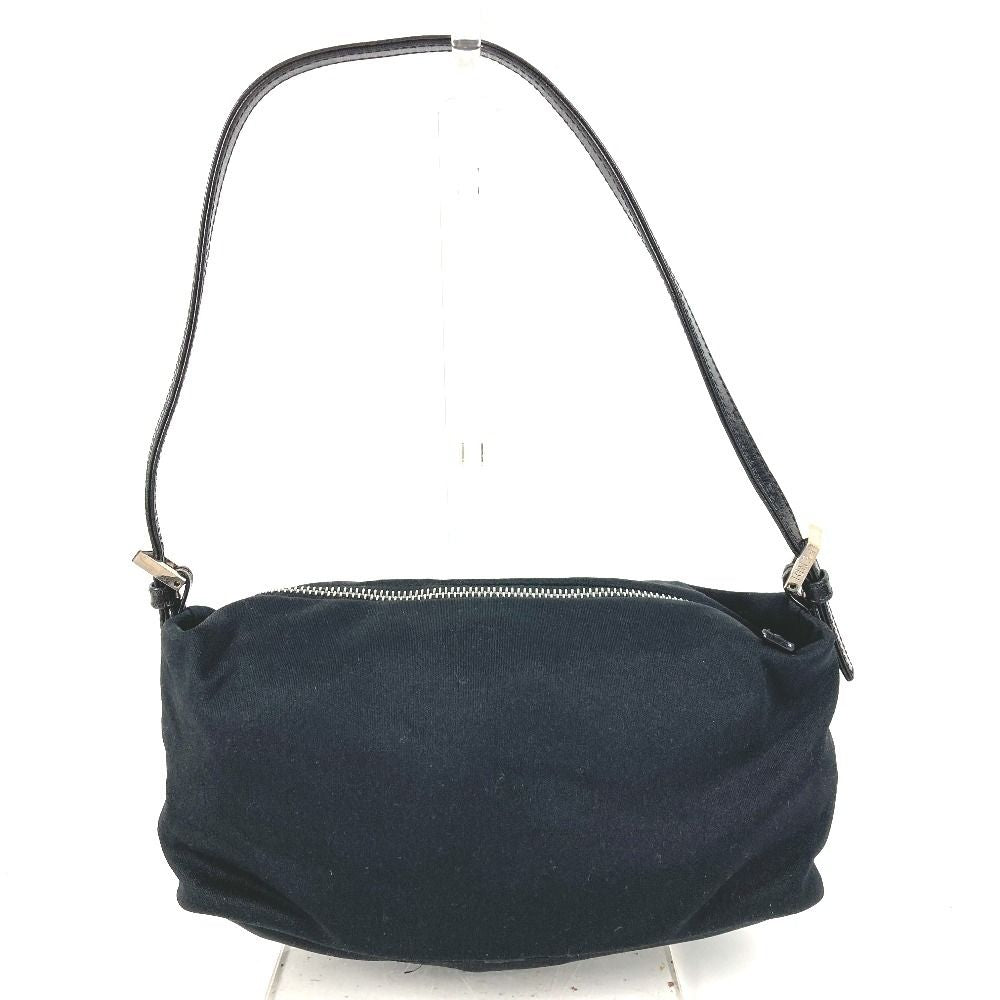 Fendi Shoulder Bag FF Logo Jersey Black — view 2