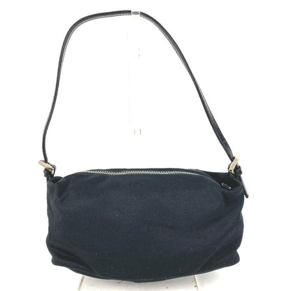 Fendi Shoulder Bag FF Logo Jersey Black — view 2