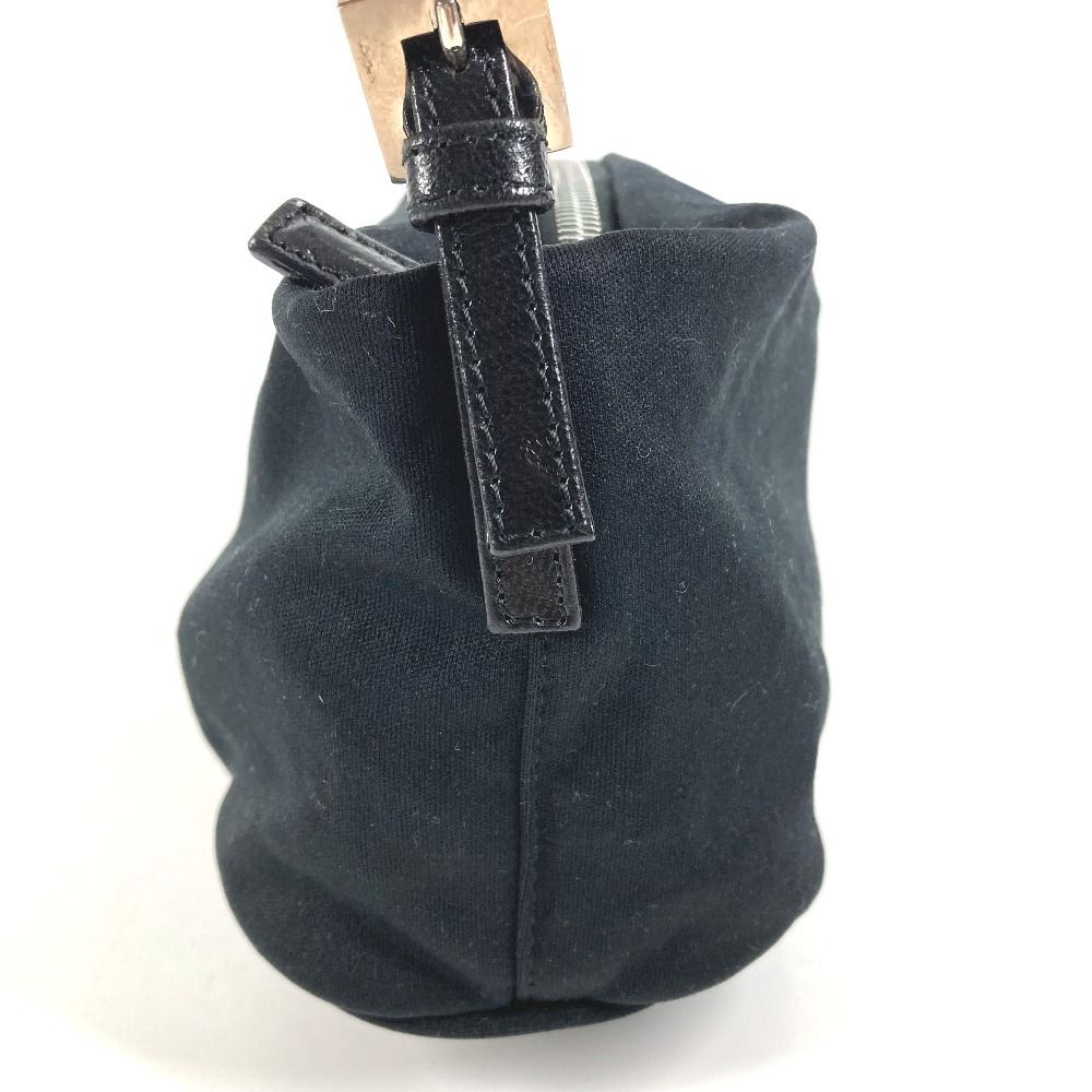 Fendi Shoulder Bag FF Logo Jersey Black — view 4