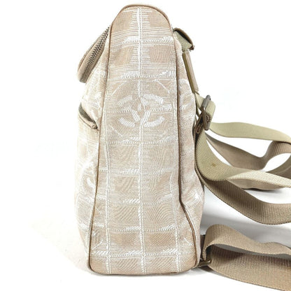 Chanel Backpack CC Logo Nylon Leather Beige — view 3