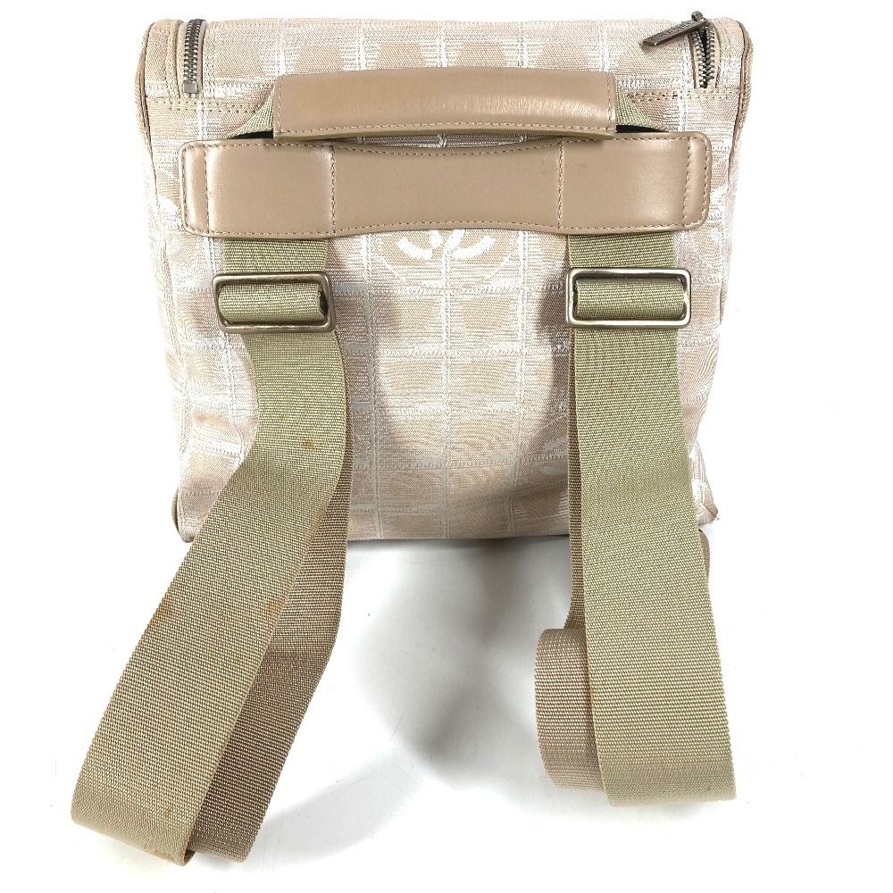 Chanel Backpack CC Logo Nylon Leather Beige — view 2