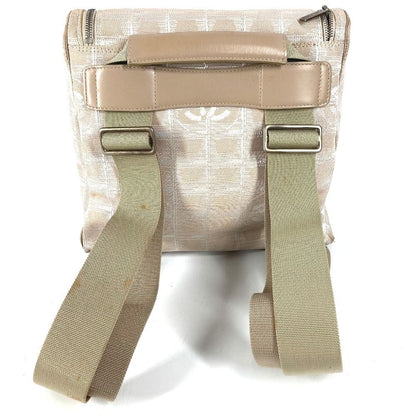 Chanel Backpack CC Logo Nylon Leather Beige — view 2