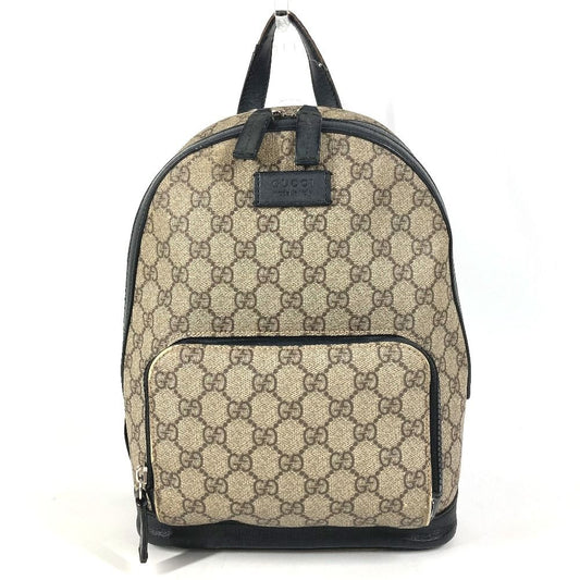 Gucci Backpack Logo GG Supreme Canvas Beige