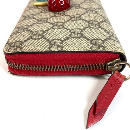 Gucci Wallet GG Logo Cherry Rhinestone Supreme Canvas — view 3
