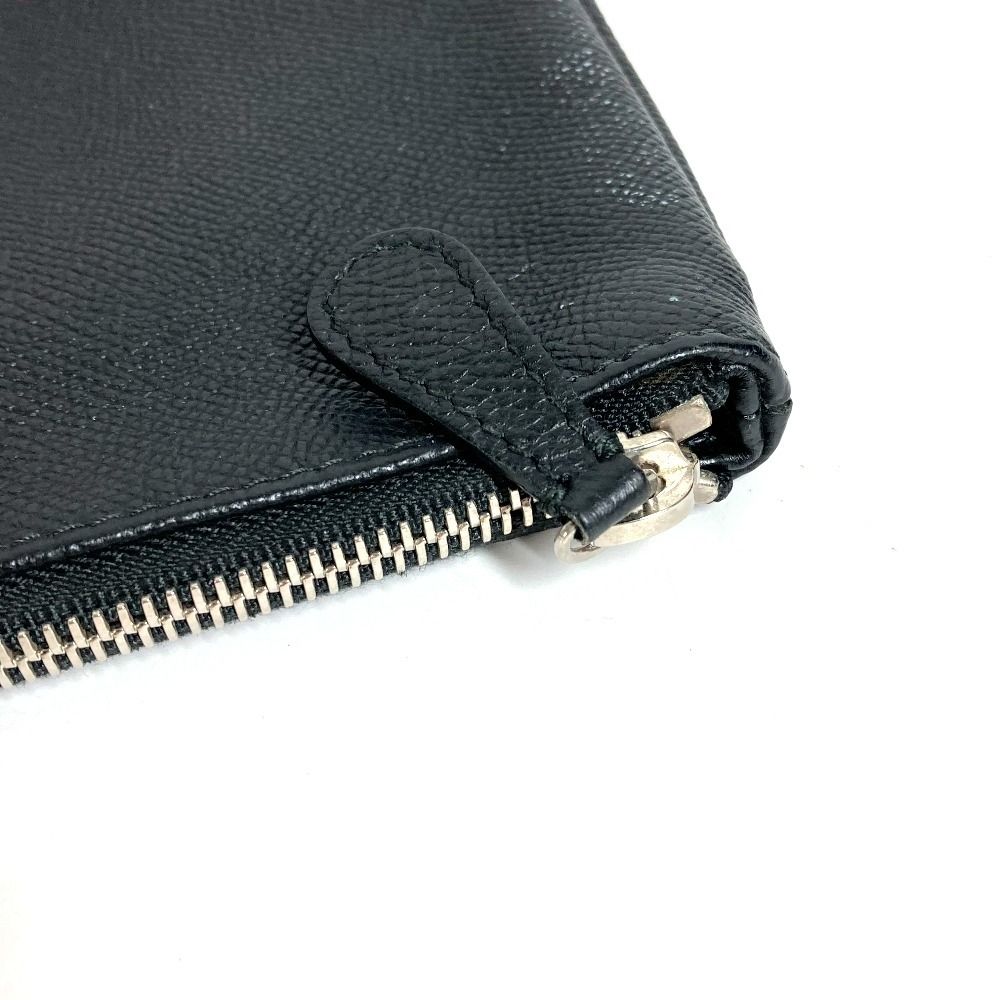 Balenciaga Clutch Logo Bicolor Leather Black — view 8