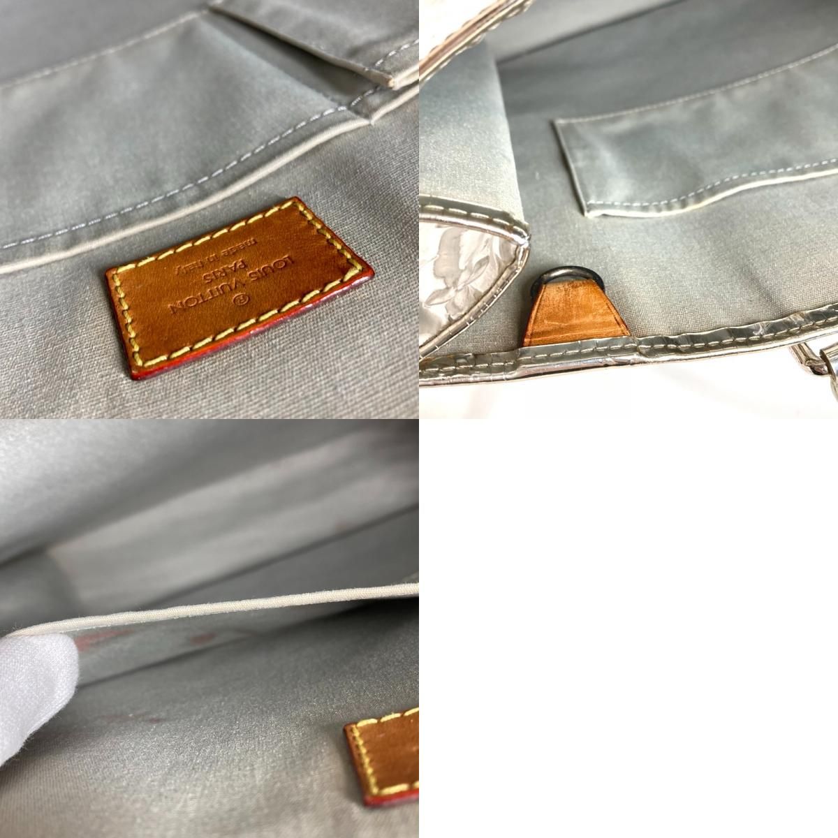 Louis Vuitton Handbag Arjan Leather Silver — view 9
