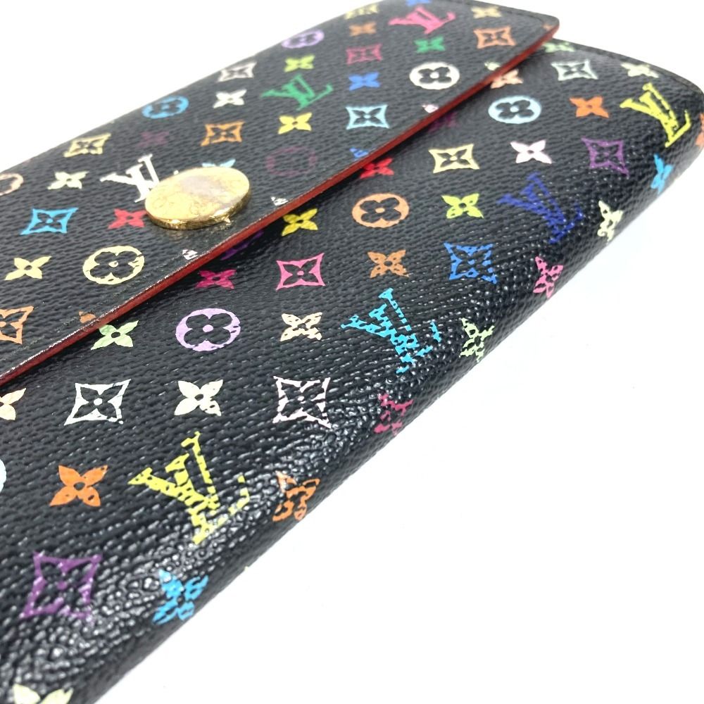 Louis Vuitton Wallet Portefeuille Sarah Monogram Multicolor Canvas Noir Black — view 5