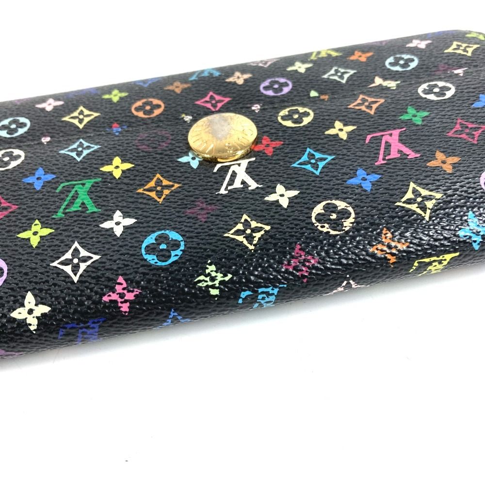 Louis Vuitton Wallet Portefeuille Sarah Monogram Multicolor Canvas Noir Black — view 3