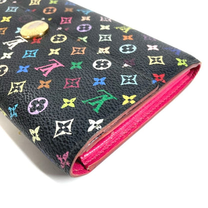 Louis Vuitton Wallet Portefeuille Sarah Monogram Multicolor Canvas Noir Black — view 4