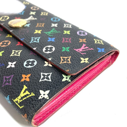 Louis Vuitton Wallet Portefeuille Sarah Monogram Multicolor Canvas Noir Black — view 6