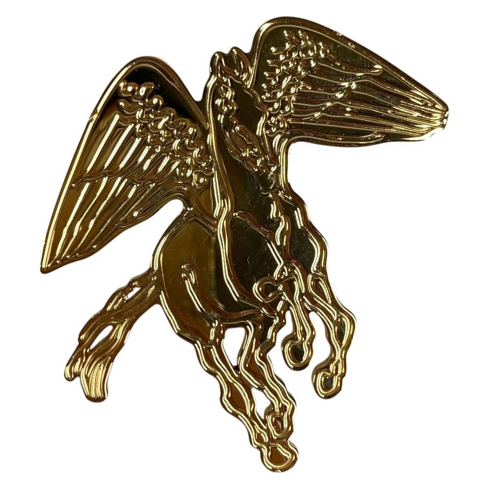 Hermes Scarf Ring Pegase Grave Metal Gold — view 2