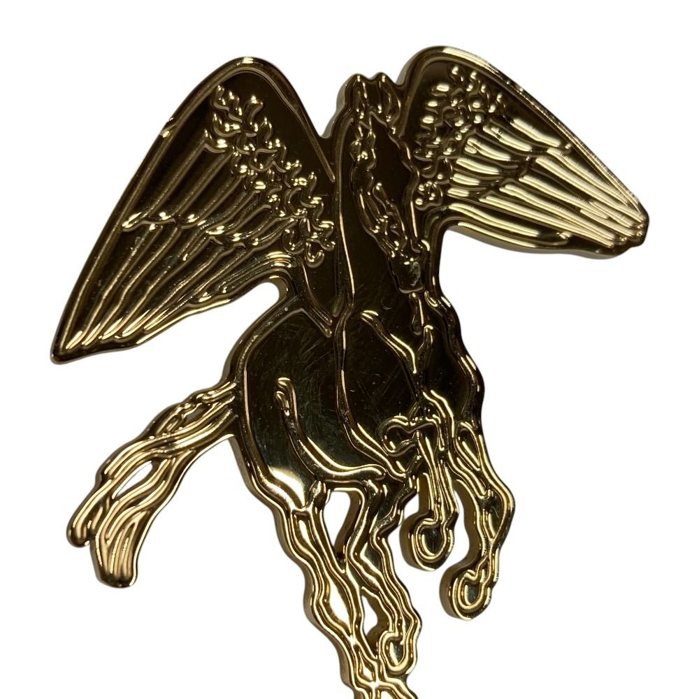 Hermes Scarf Ring Pegase Grave Metal Gold