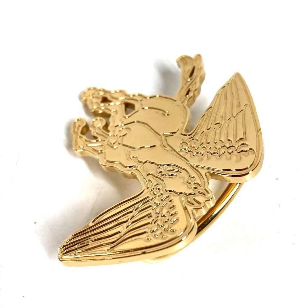Hermes Scarf Ring Pegase Grave Metal Gold — view 4