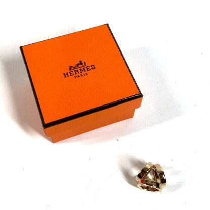 Hermes Scarf Ring Twilly Mini Trio Metal Permanent Brass Gold — view 7