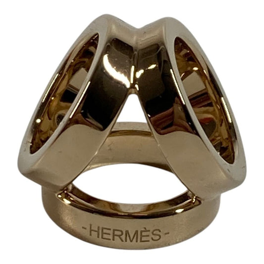 Hermes Scarf Ring Twilly Mini Trio Metal Permanent Brass Gold