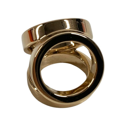 Hermes Scarf Ring Twilly Mini Trio Metal Permanent Brass Gold — view 3