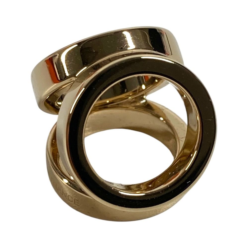 Hermes Scarf Ring Twilly Mini Trio Metal Permanent Brass Gold — view 5