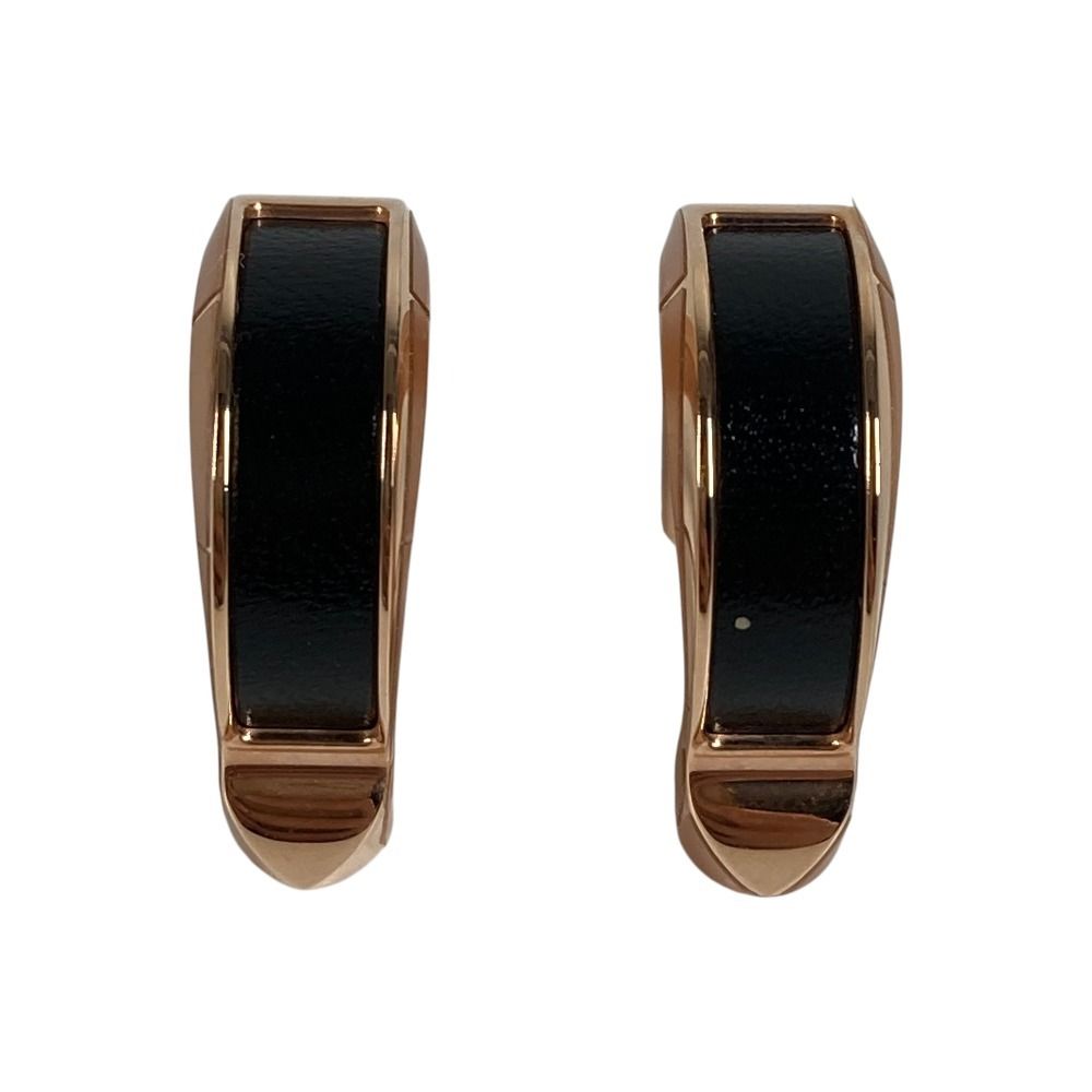 Hermes Earrings Joquette PM Golden Rose Black — view 2