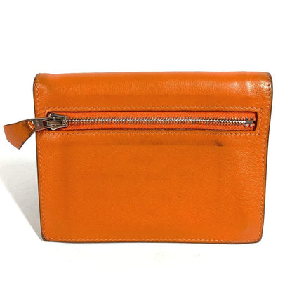 Hermes Bifold Wallet Zip Zack Swift Orange