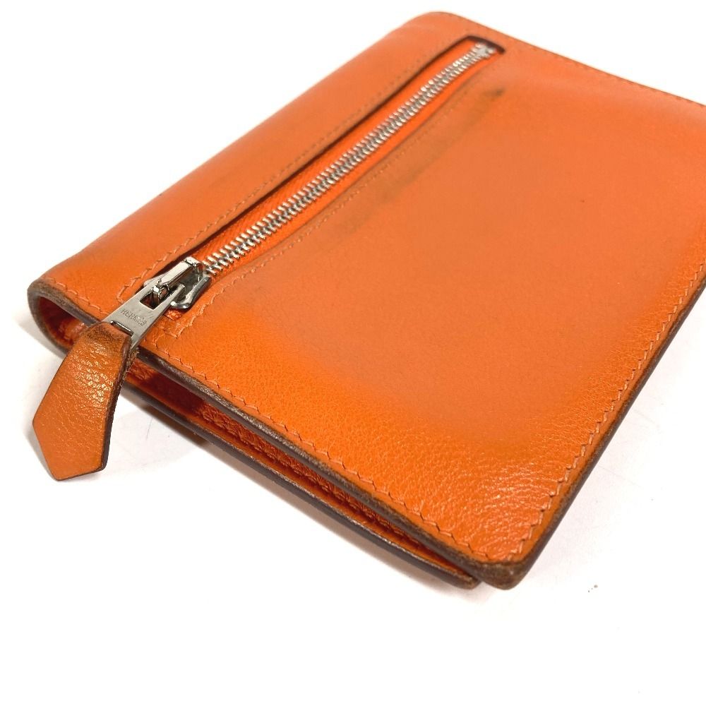 Hermes Bifold Wallet Zip Zack Swift Orange — view 7