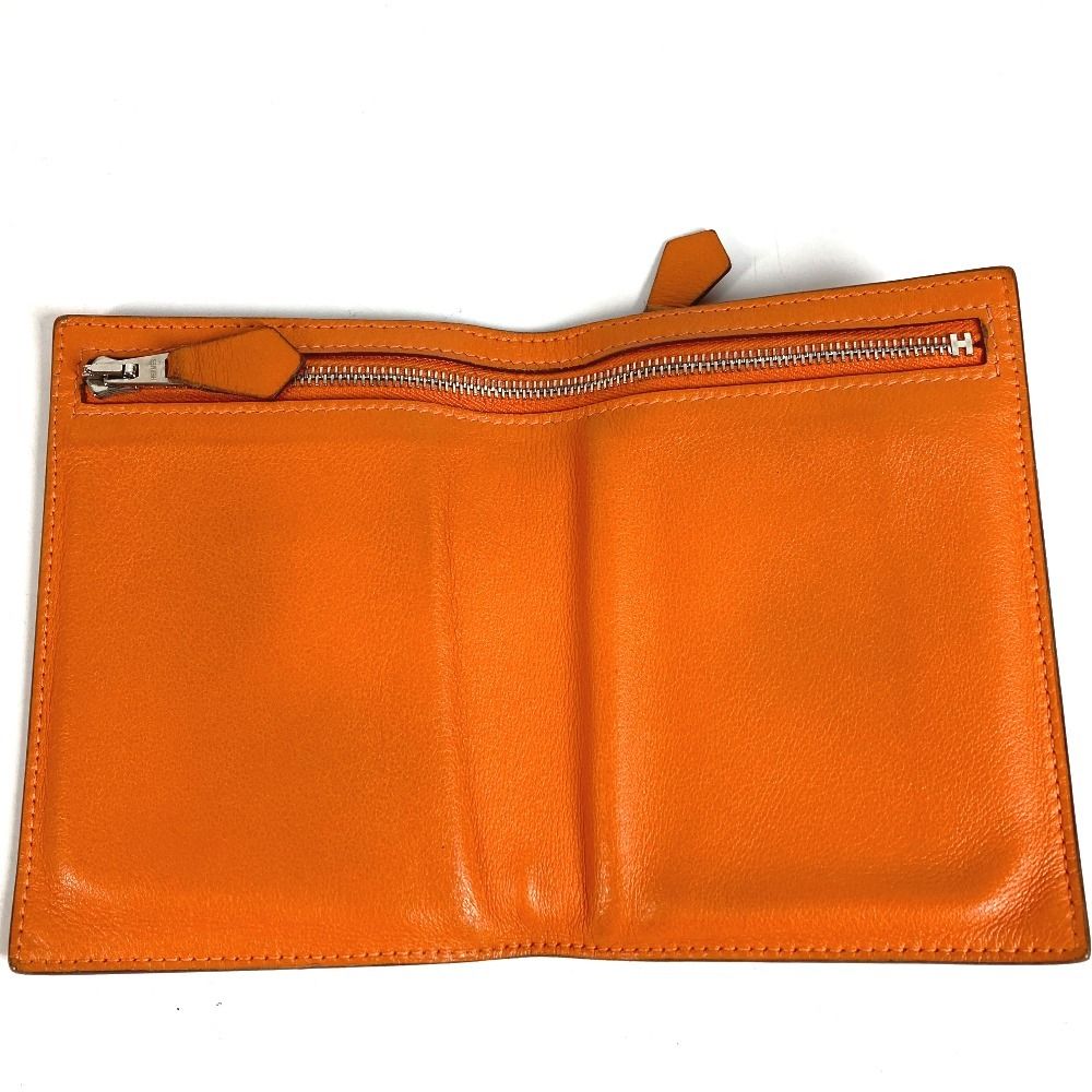 Hermes Bifold Wallet Zip Zack Swift Orange — view 6