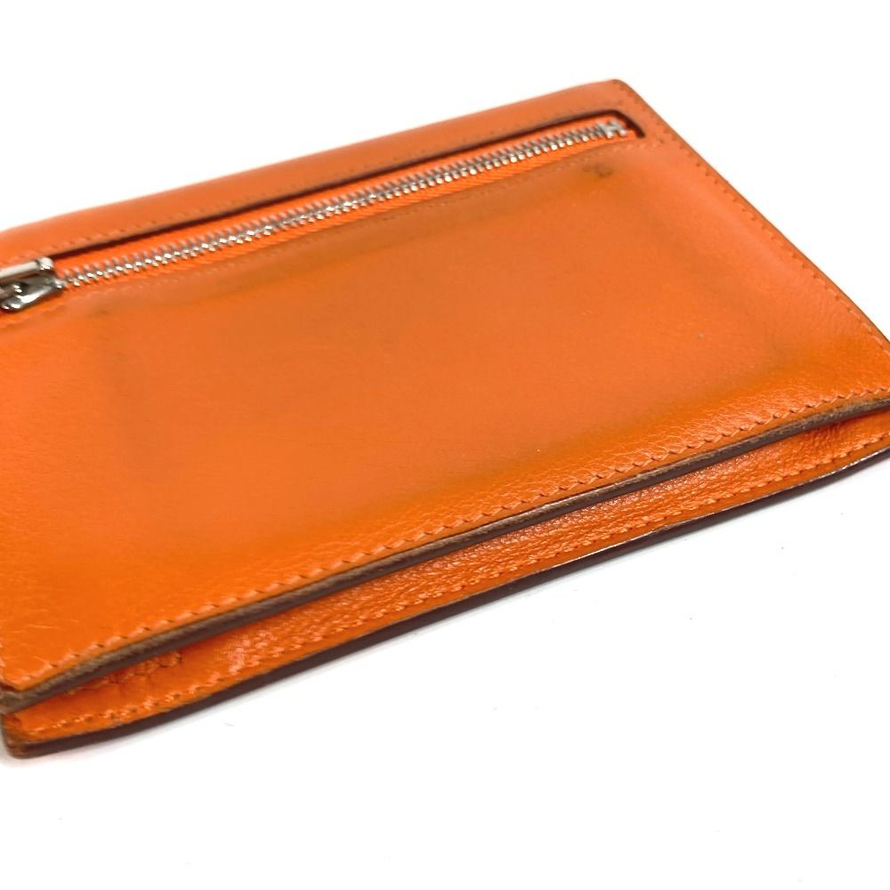 Hermes Bifold Wallet Zip Zack Swift Orange — view 4