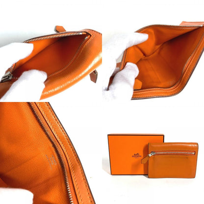 Hermes Bifold Wallet Zip Zack Swift Orange — view 9