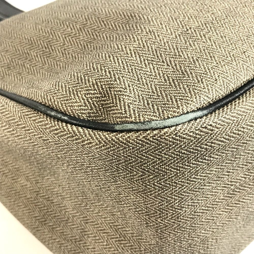 Bvlgari Shoulder Bag Sbulgari Logo Leather Gray — view 2