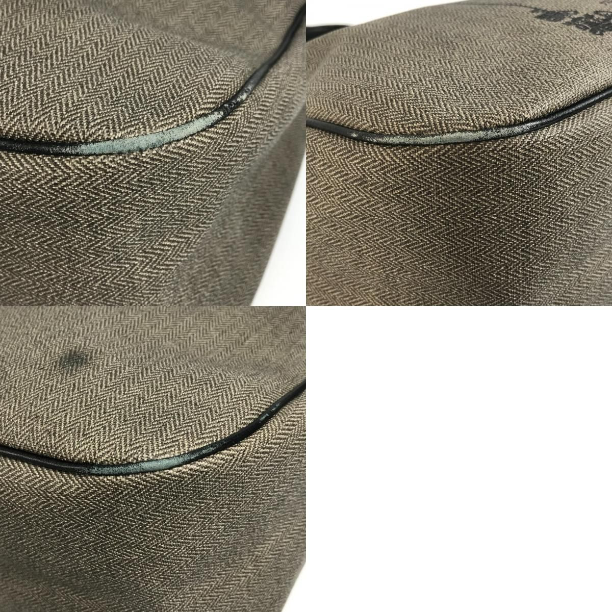 Bvlgari Shoulder Bag Sbulgari Logo Leather Gray — view 9