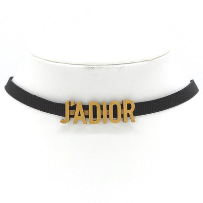 Dior J'adior Logo Choker Necklace 29 35.5 cm Gold