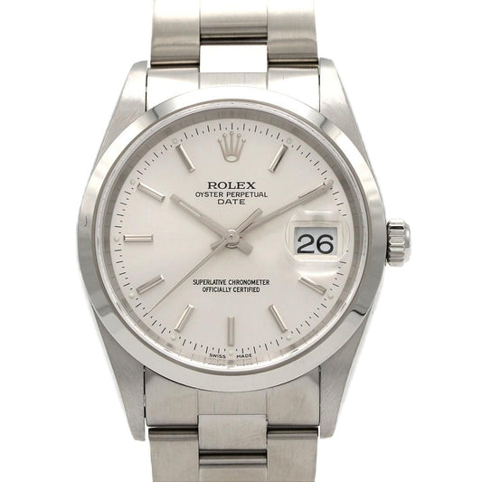 Rolex Oyster Perpetual Date SS Automatic Winding P Number Watch