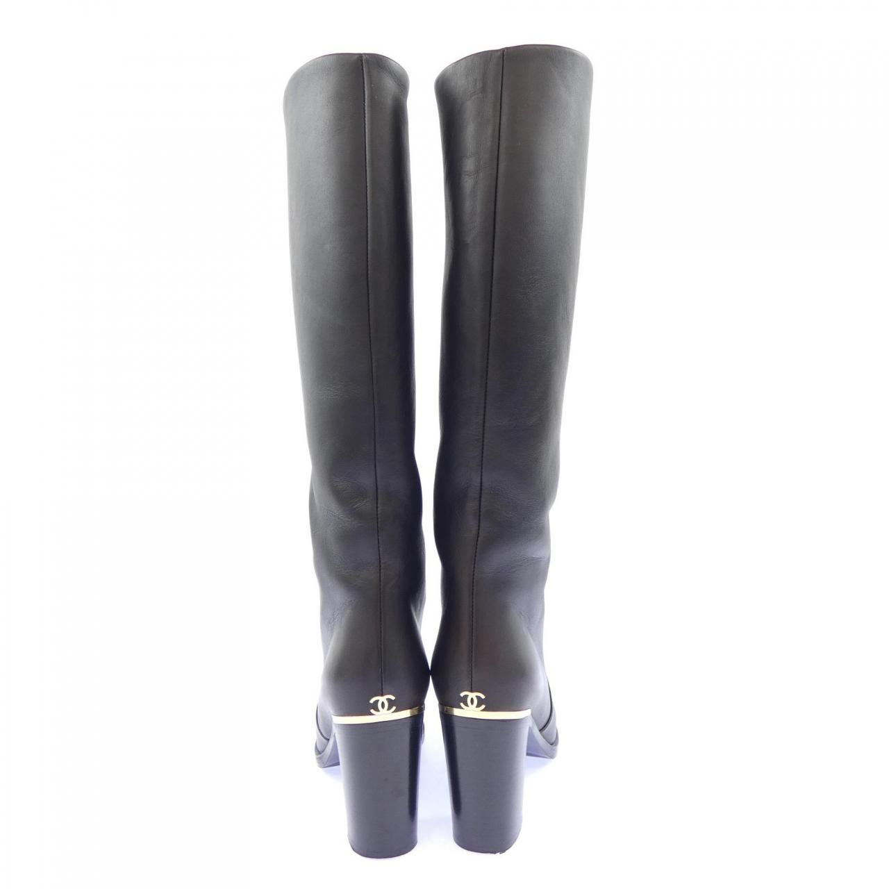 Chanel Long Boots Black — view 5