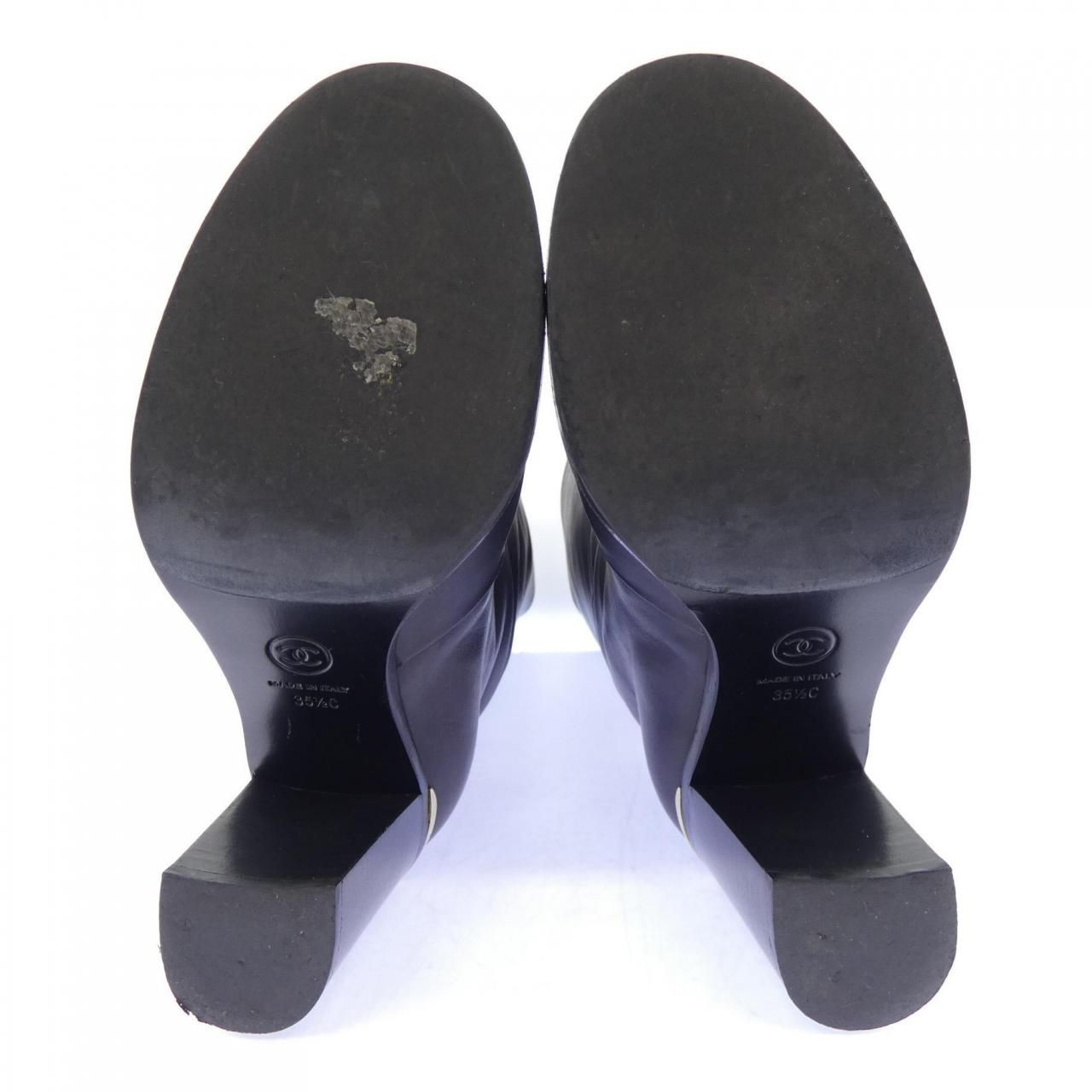 Chanel Long Boots Black — view 4