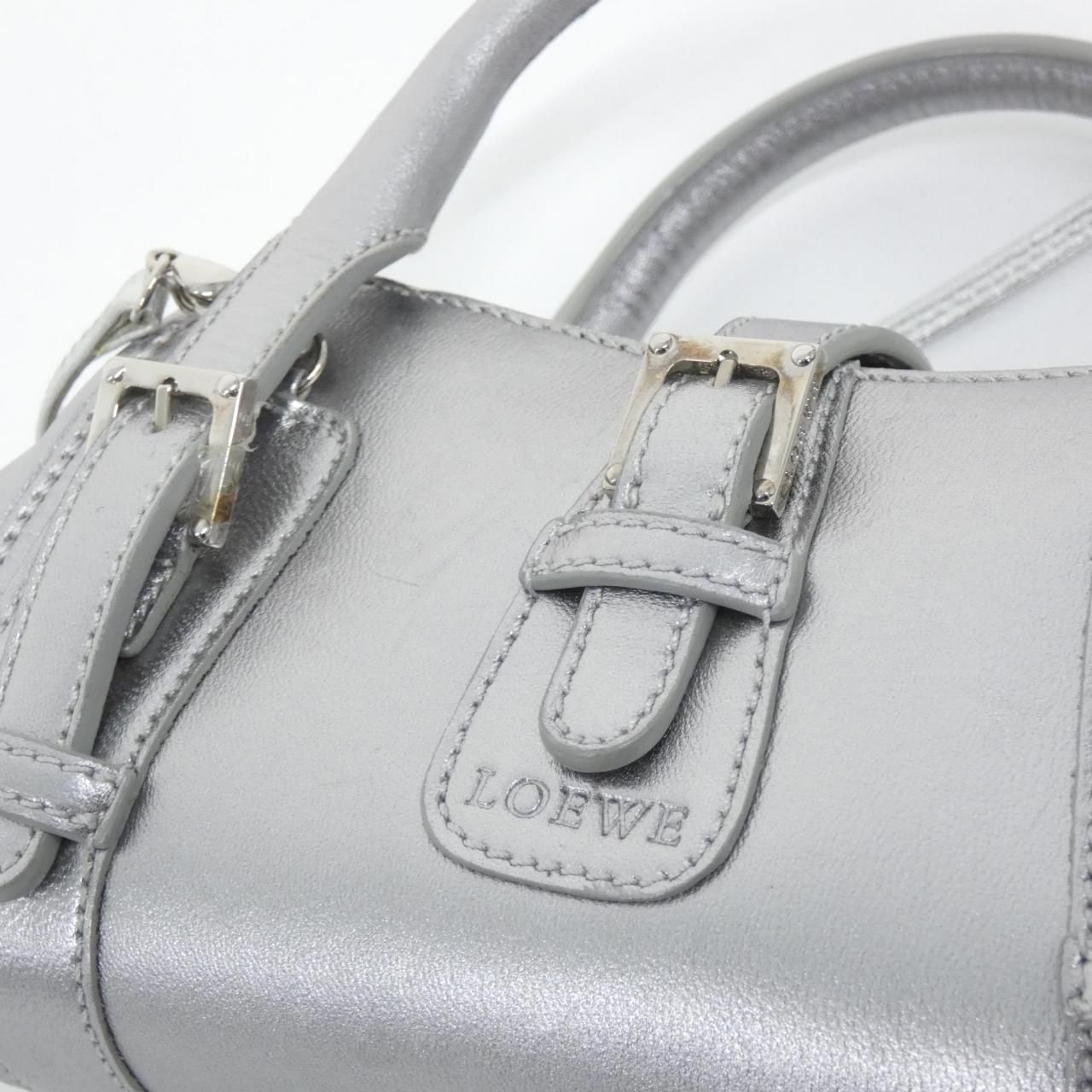 Loewe Senda Bag Handbag Silver — view 4
